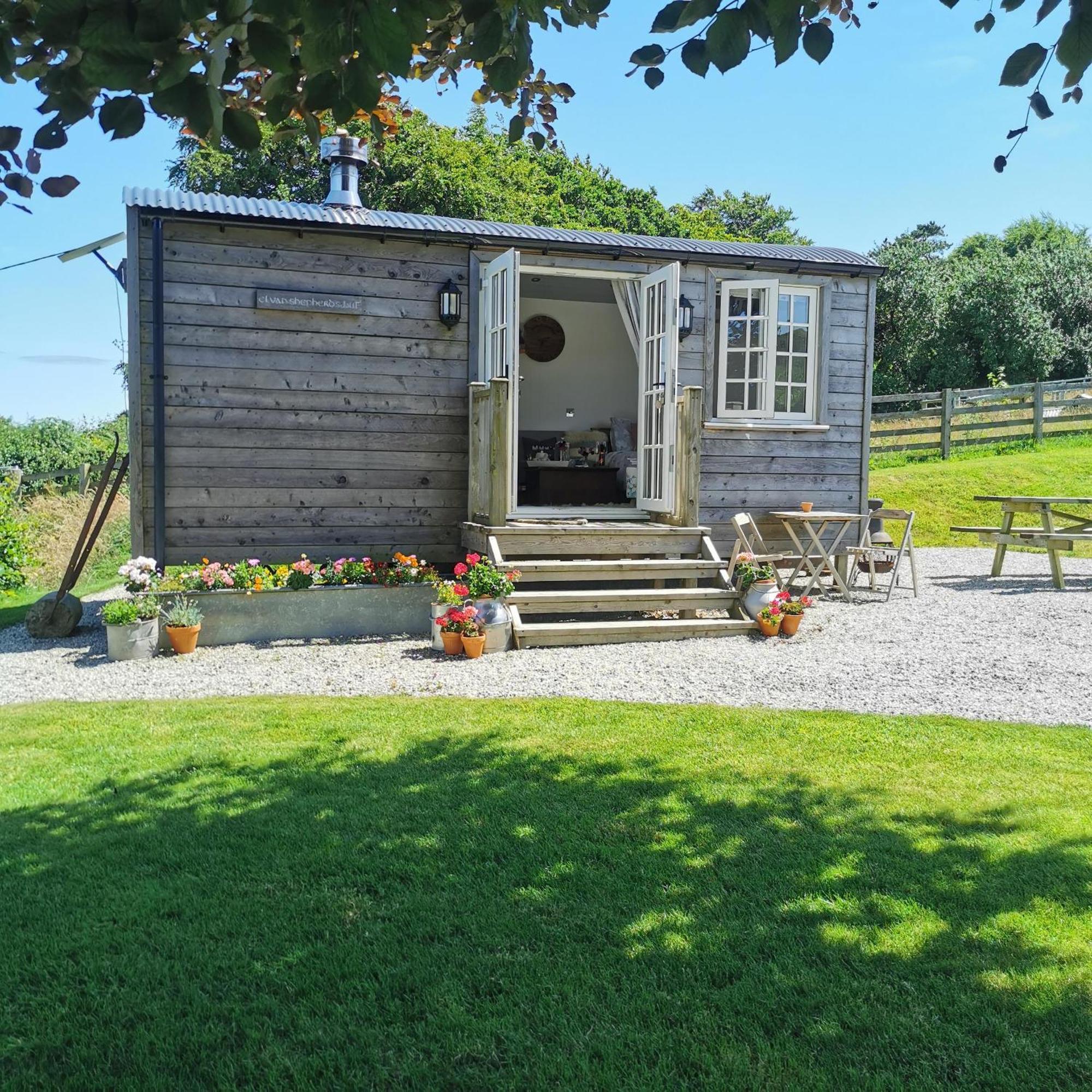 Elvan Farm Shepherd'S Hut Villa Exeter Eksteriør billede